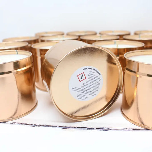 Luxury Soy Tinned Candle 250g Rose Gold