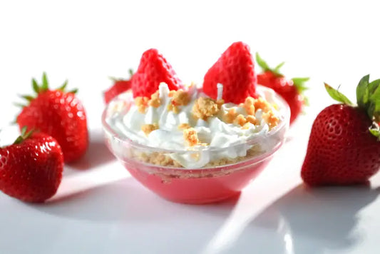 Strawberry Delight Mini Dessert Candle Bowl
